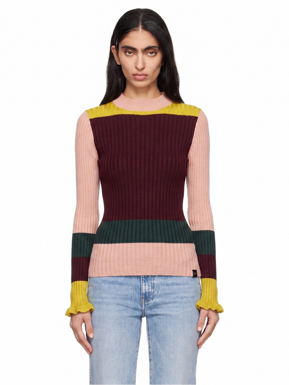 Scotch & Soda/Maison Scotch Rib Knit Multicolor Size Medium